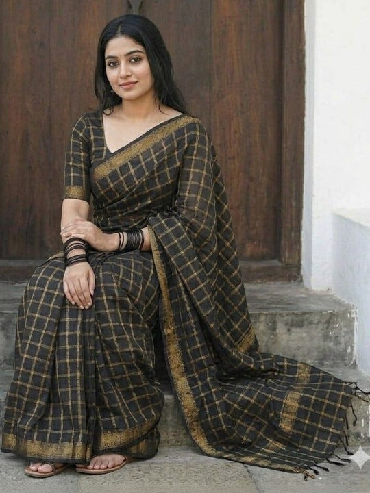 Women Embroidered Satin Silk Saree with Attached Blouse Designer Party Wear Saree