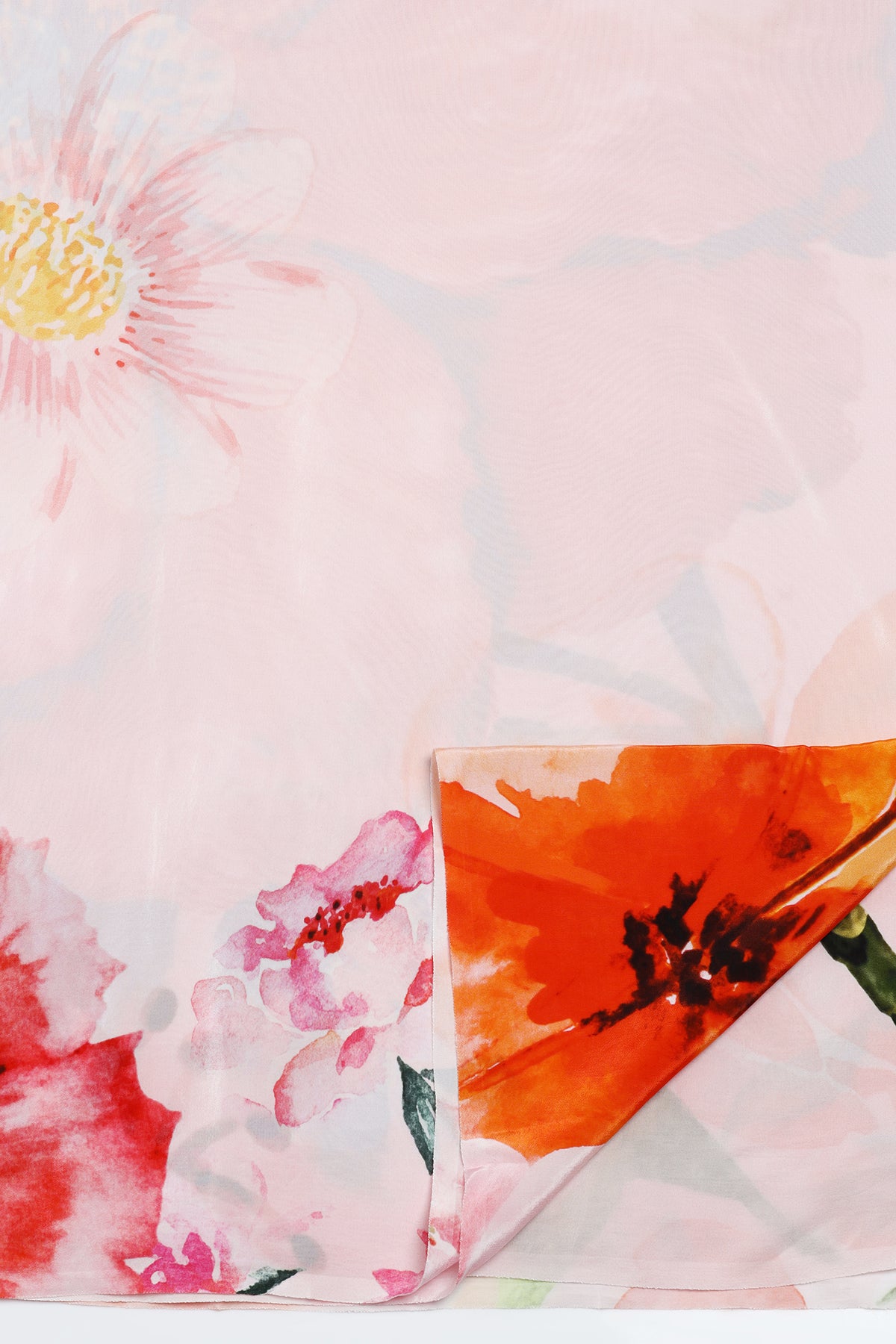 Pankh- Soft Pink Elegance with Delicate Floral Borders