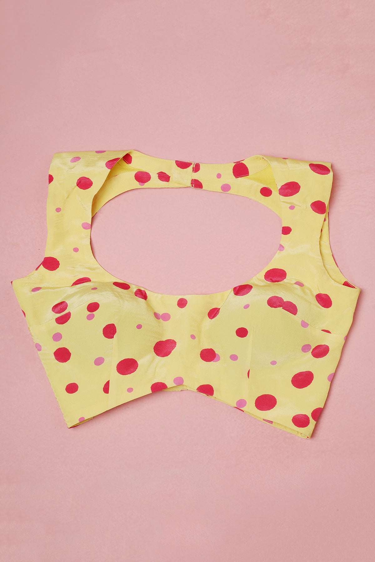 Polka Baagicha –Yellow with Florals with Playful Polka Twist