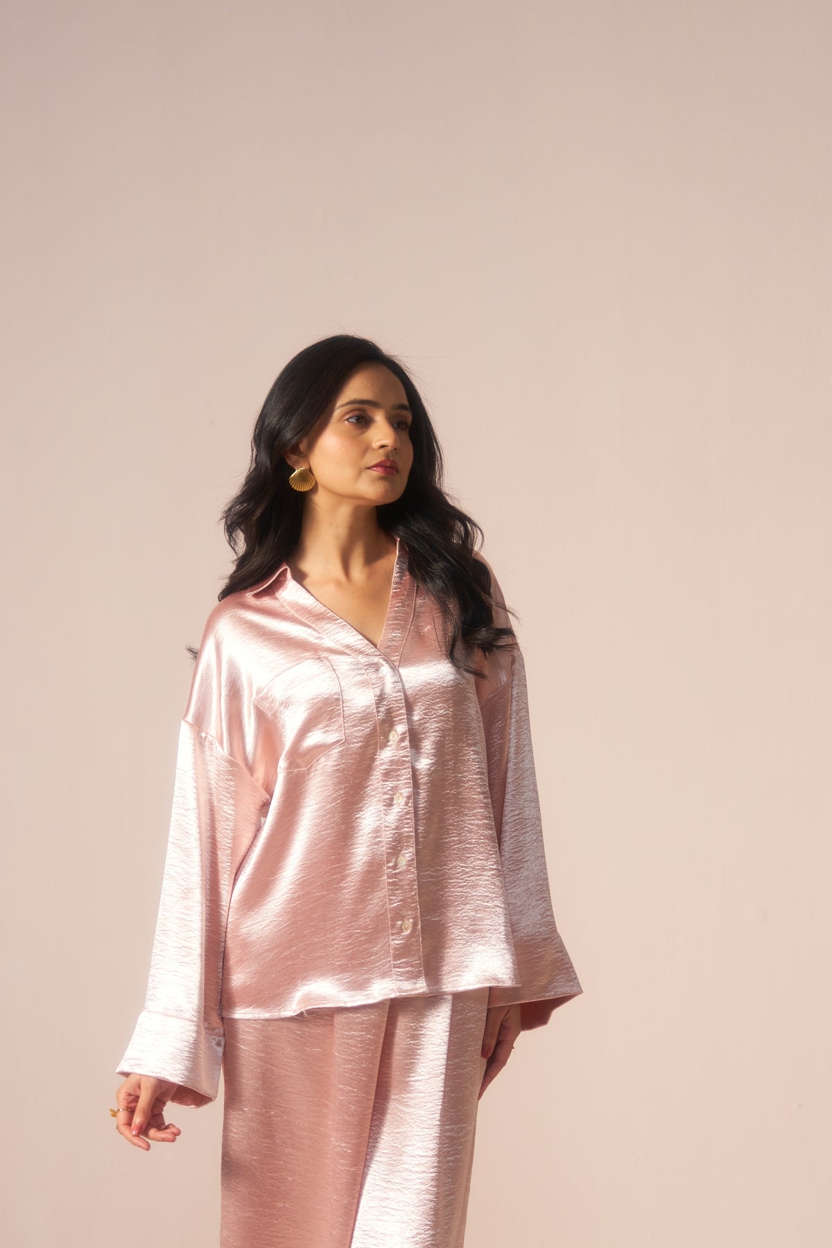 Noor-e-Satin – Shimmer Satin Coord Set of Grace