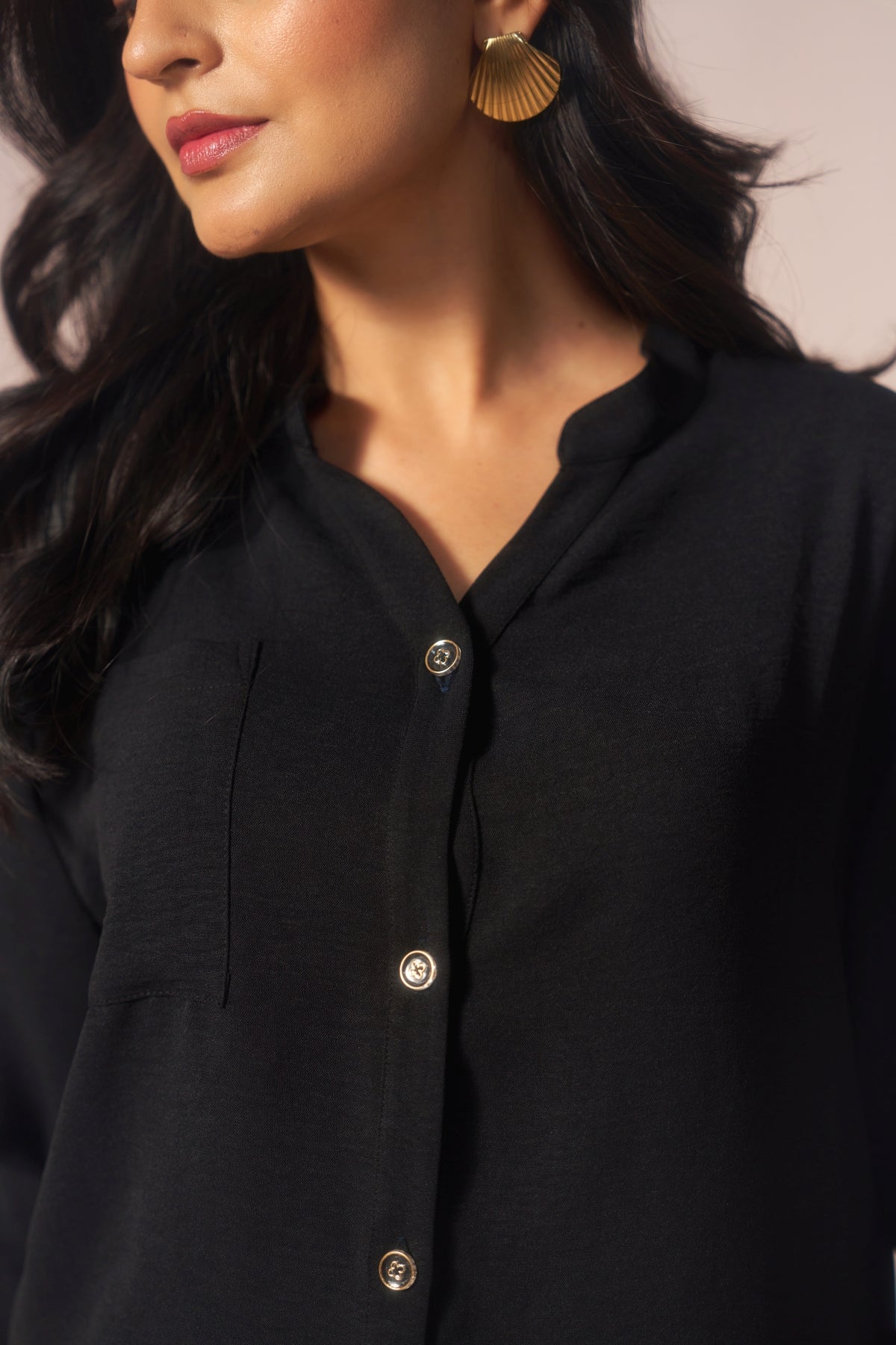 Noir Ease – Black Coord Set with See-thru Laces at Back