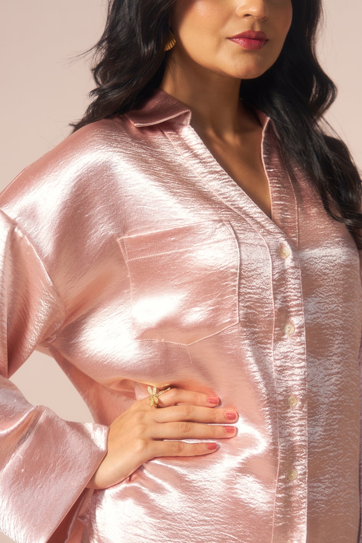 Noor-e-Satin – Shimmer Satin Coord Set of Grace