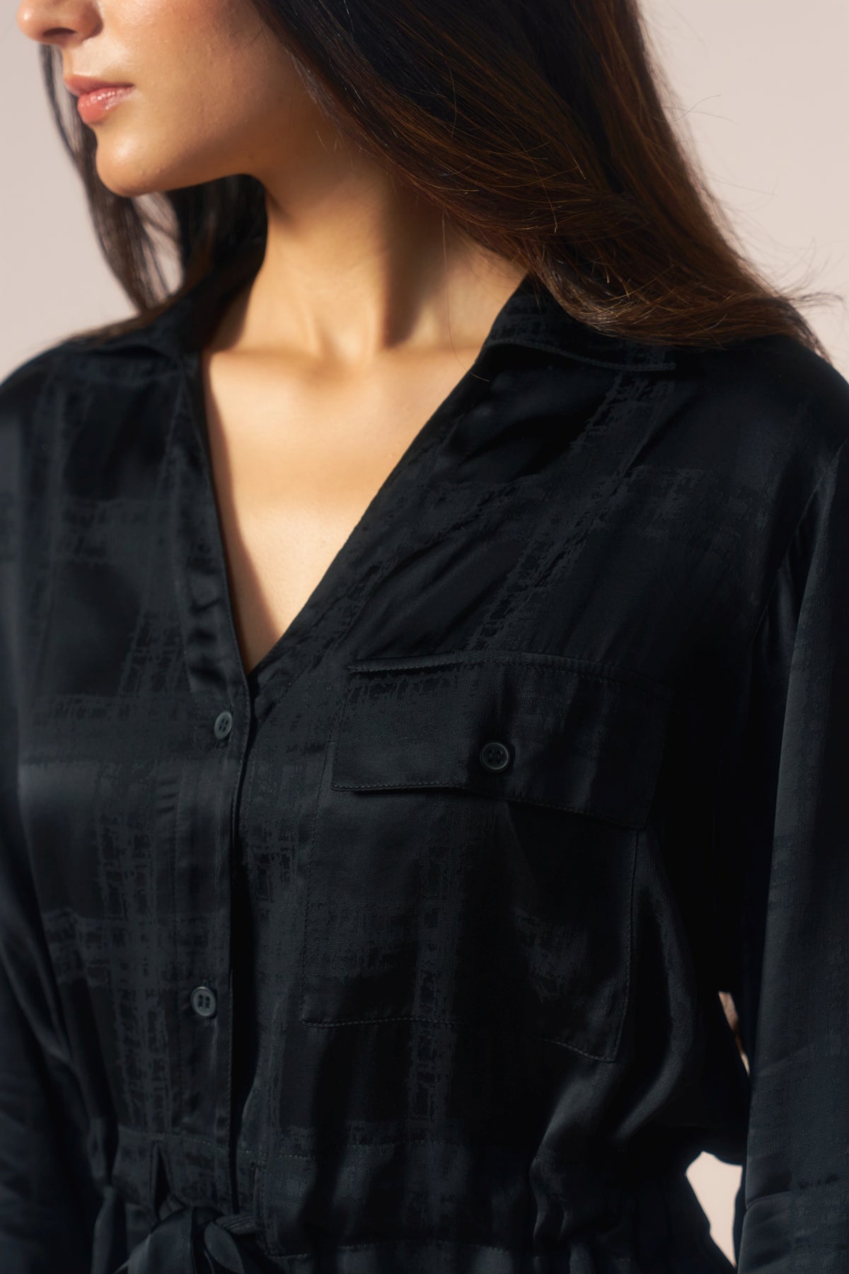 Kaala Luxe – Black Premium Coord Set with Wrap Sleeves