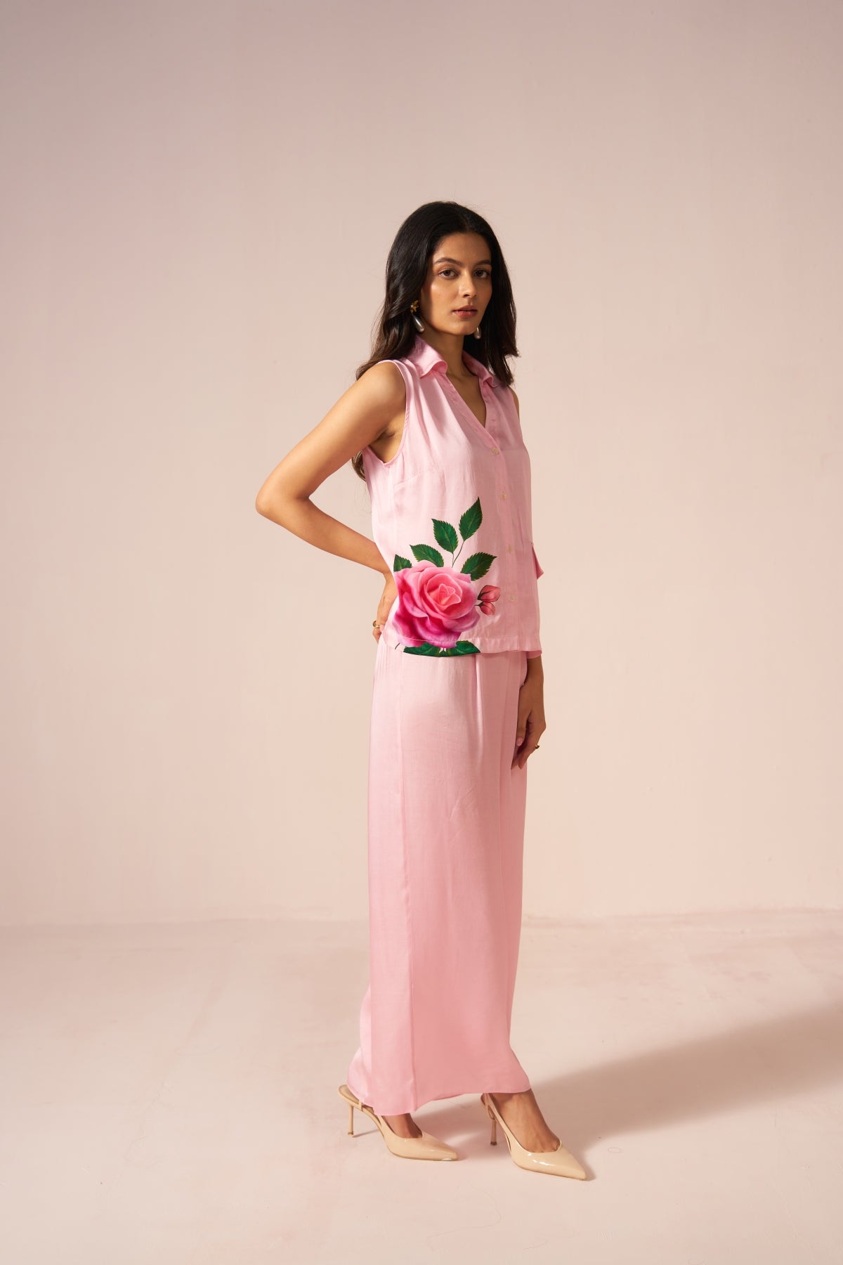 Rosélia – Blush Pink Coord Set of Elegance