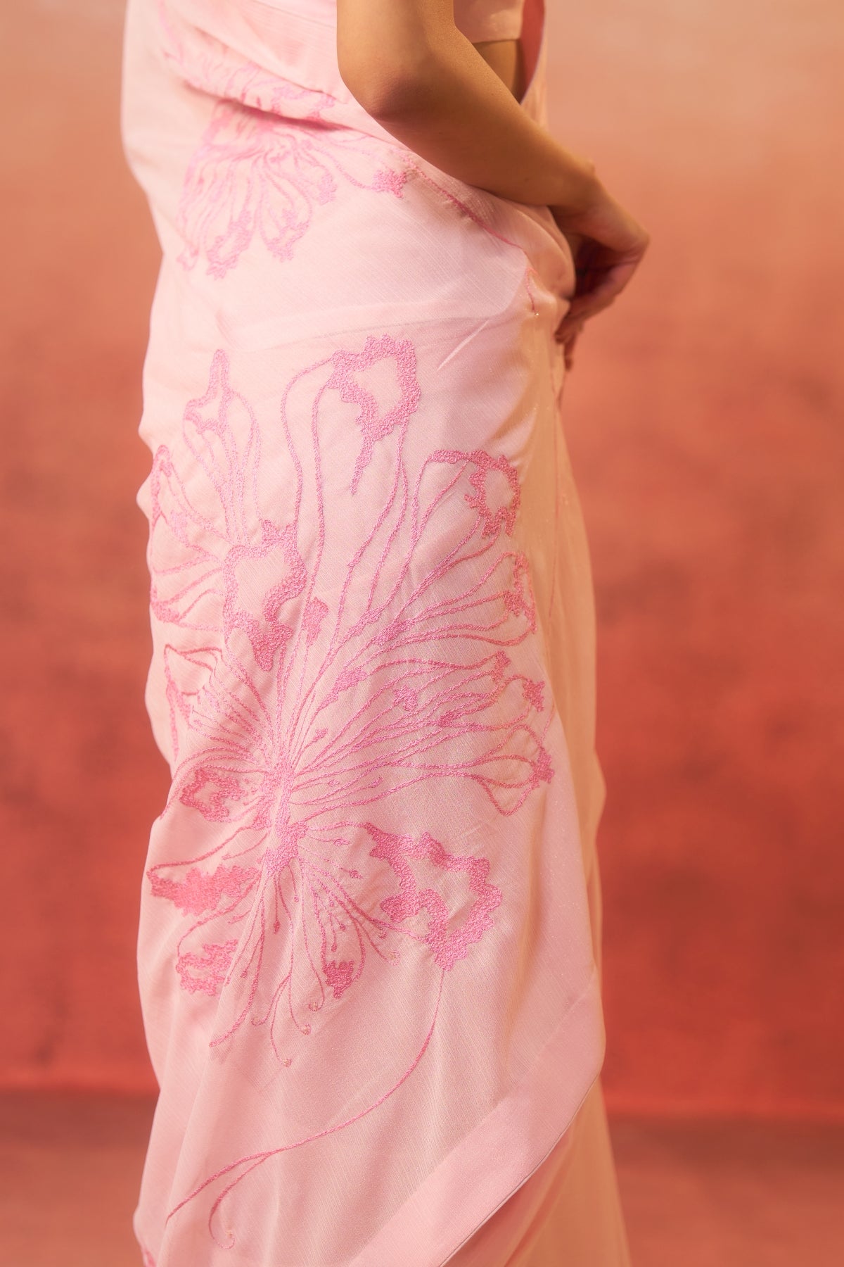 Gulabi Noor – Grace in Baby Pink Embroidery