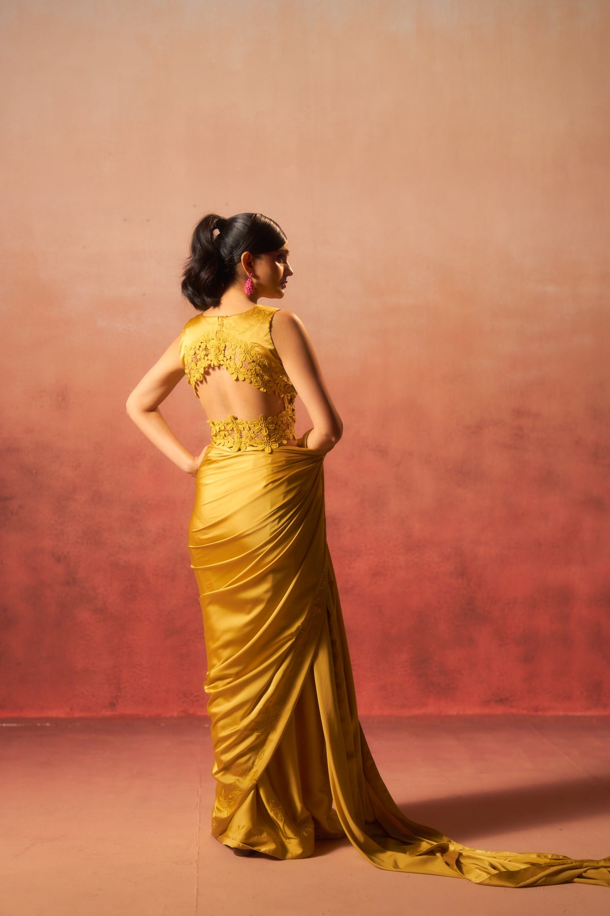 Zariya – Mustard Hand-Embroidered Beauty