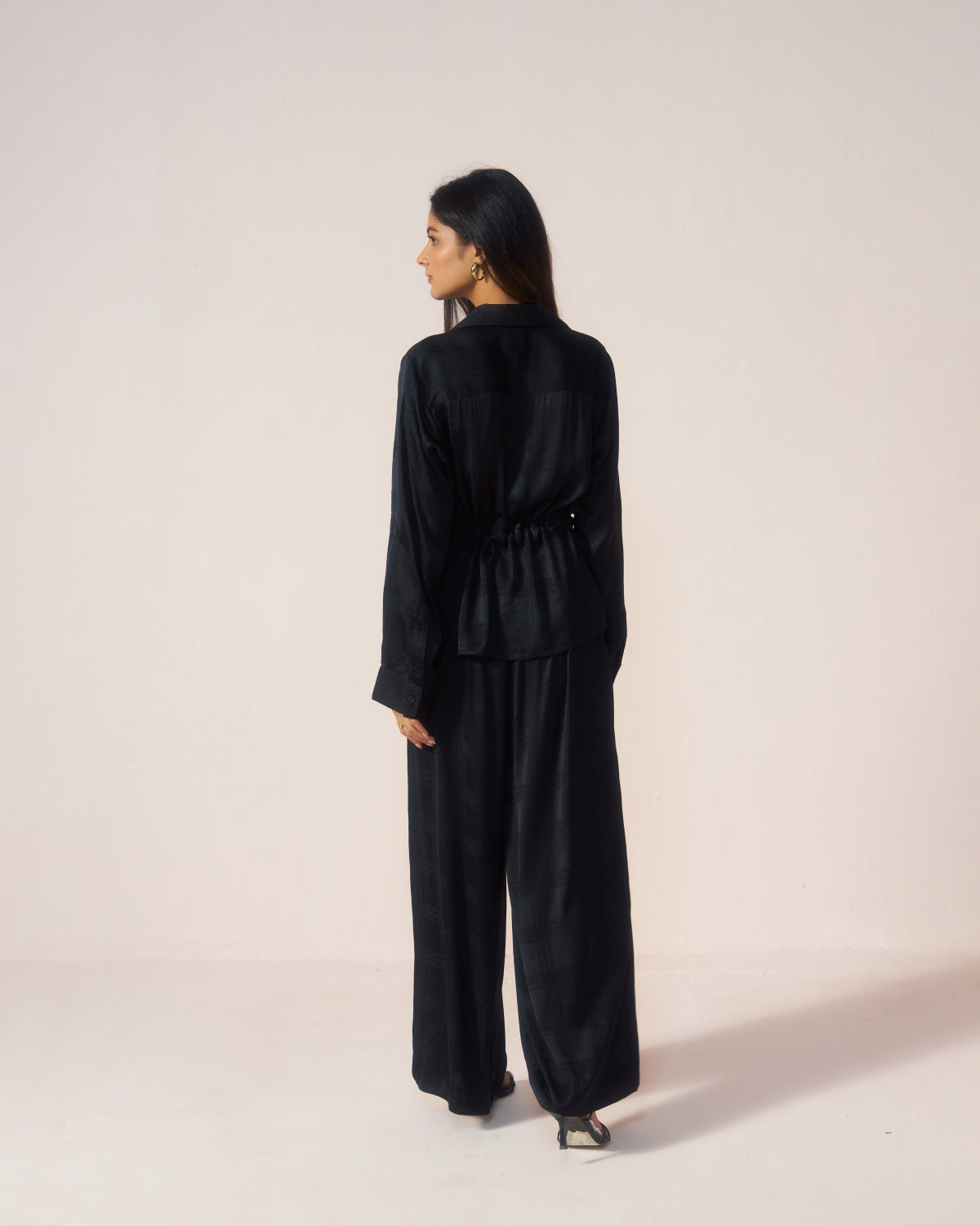 Kaala Luxe – Black Premium Coord Set with Wrap Sleeves