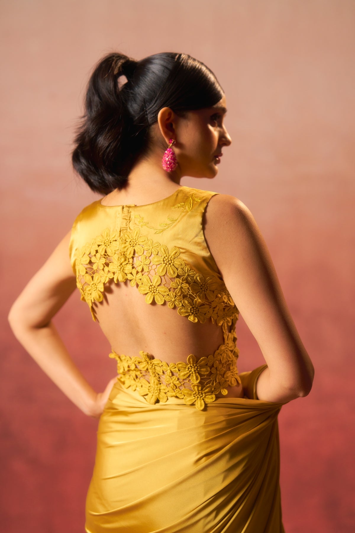 Zariya – Mustard Hand-Embroidered Beauty