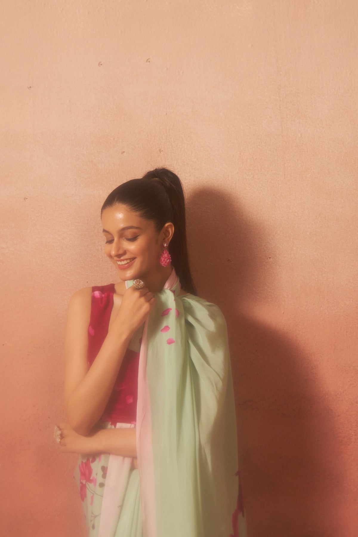 Gulbagh – Garden of Grace in Green & Pink