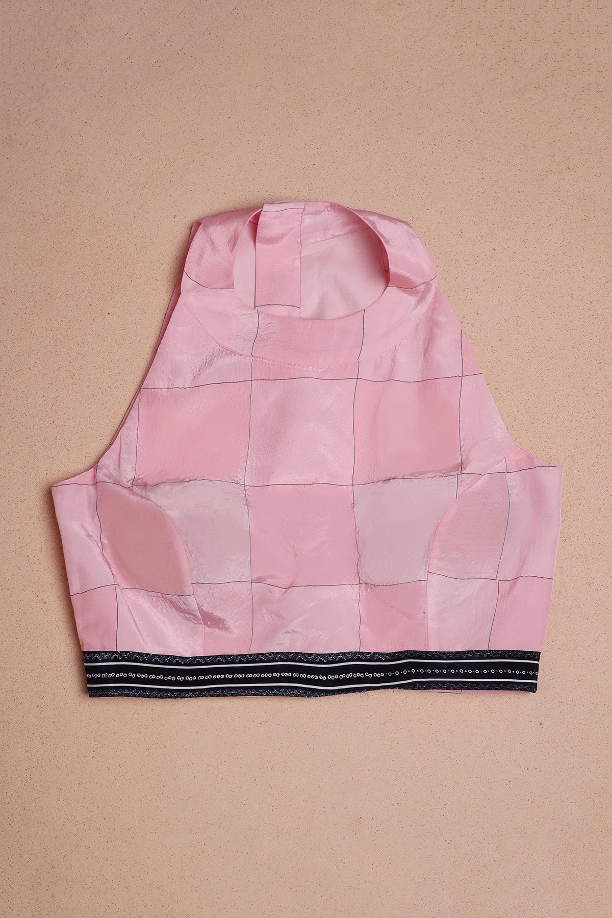 Gulraas – Pink Drape Adorned with Kalamkari Motifs