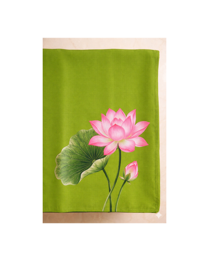Kamalika - Green Saree with Classic Pichwai Prints
