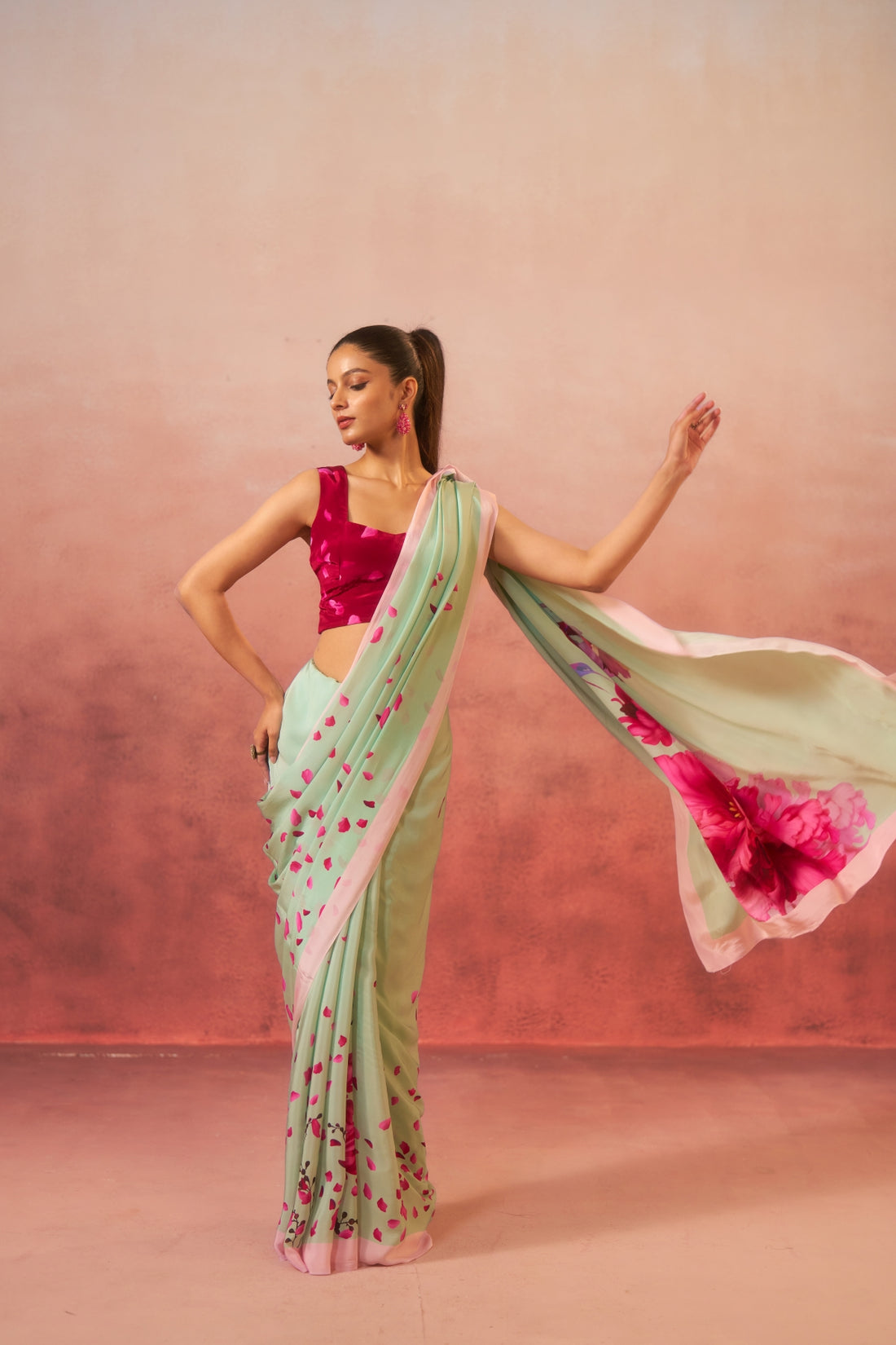 Gulbagh – Garden of Grace in Green &amp; Pink