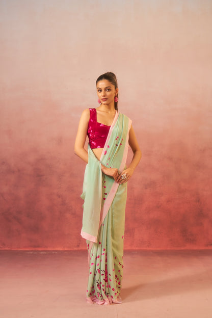 Gulbagh – Garden of Grace in Green &amp; Pink
