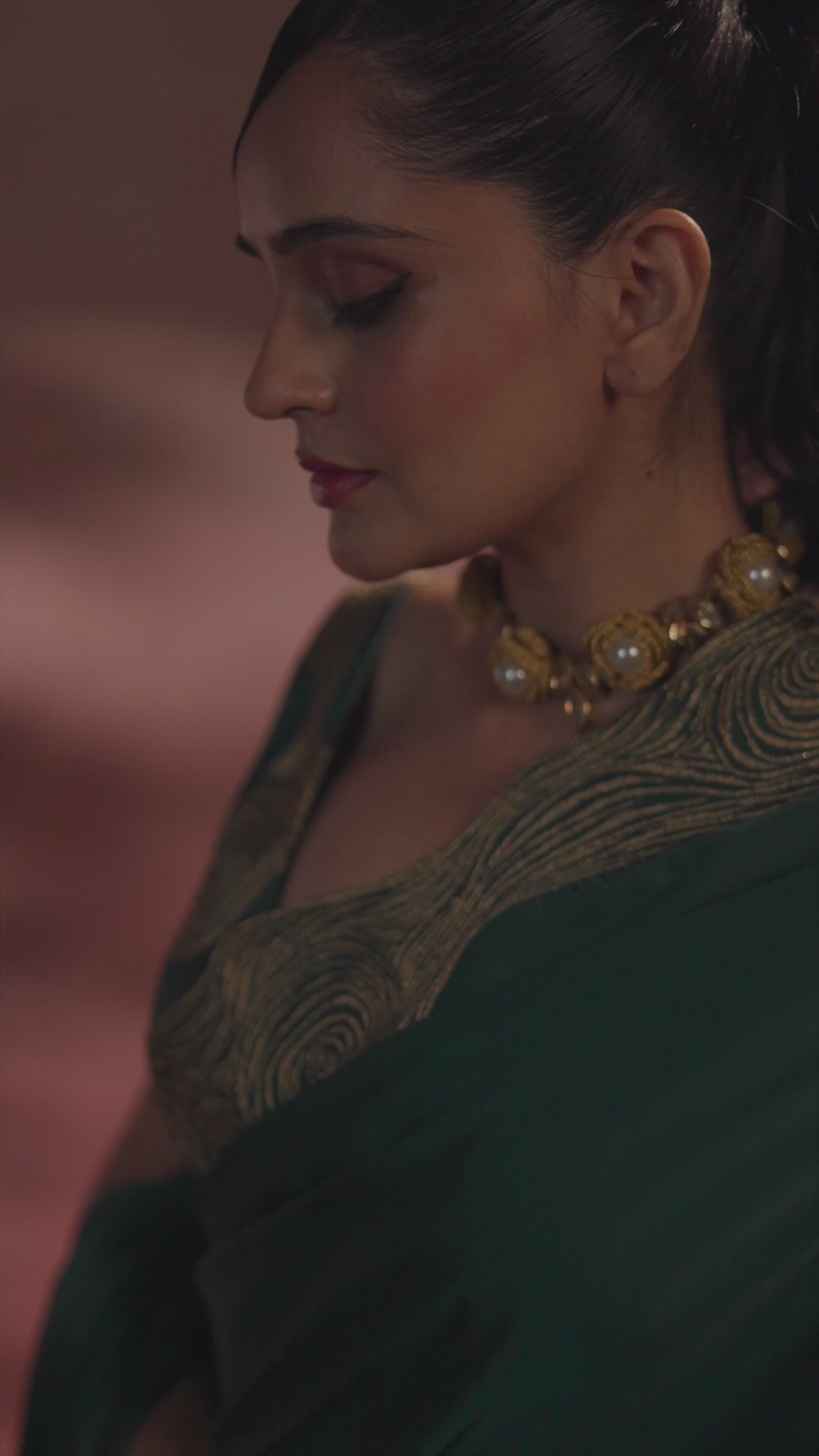 Firoza – Zari Glow in Teal Green