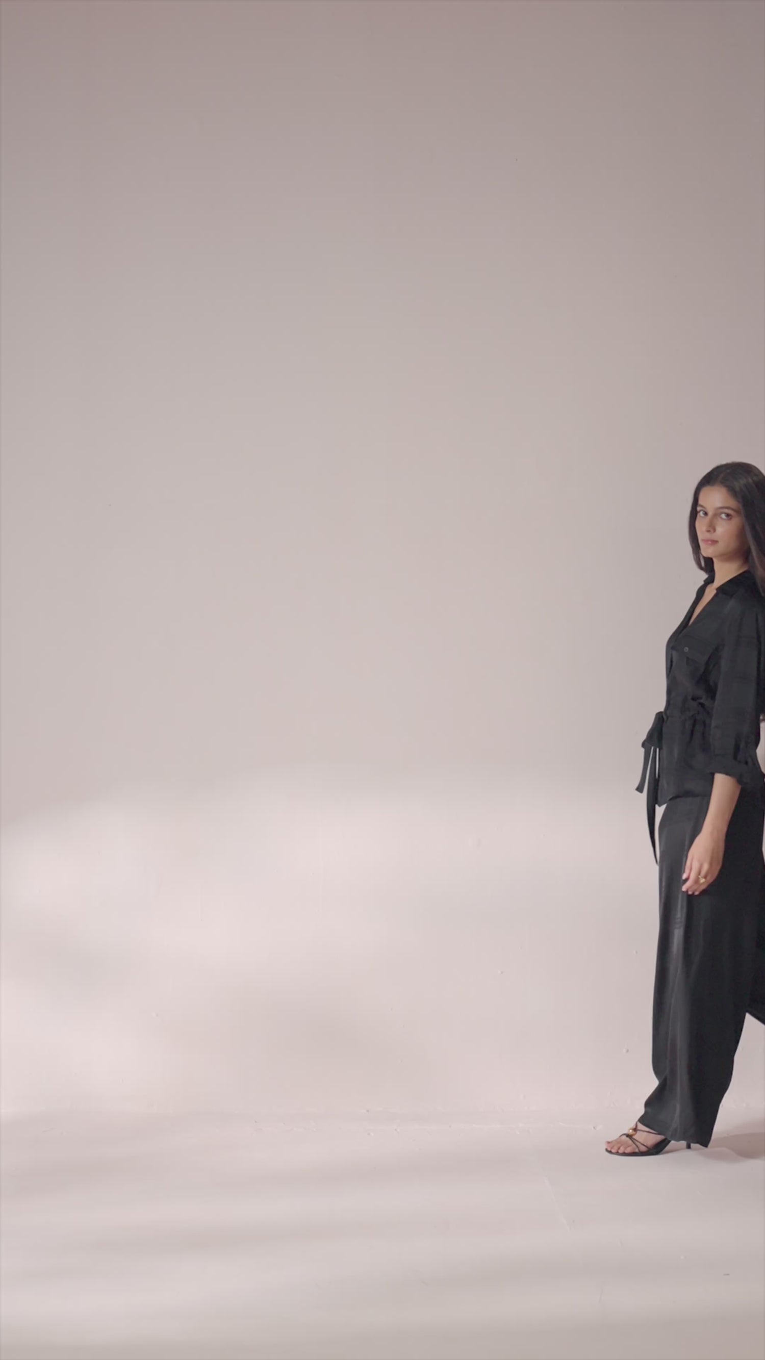Kaala Luxe – Black Premium Coord Set with Wrap Sleeves